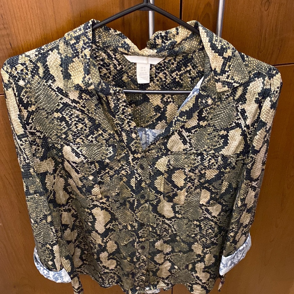 HM Snake Print Blouse